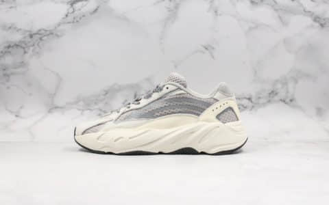 阿迪达斯Adidas Originals Yeezy Boost 700V2 Static椰子700白灰ZG纯原版全掌原厂巴斯夫大底进口贝利原厂皮料低趴姿态老爹鞋 货号：EF2829