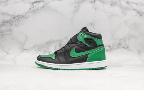 乔丹Air Jordan 1纯原版本全网独家新配色古驰黑绿新品首发超软皮质原厂楦头开发终端货源带芯片可扫 货号：555088-030