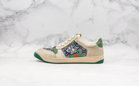 古驰Gucci 2019做旧花盒子猪年限定小猪纯原版本余文乐上脚经典原型复古百搭做旧老爹鞋