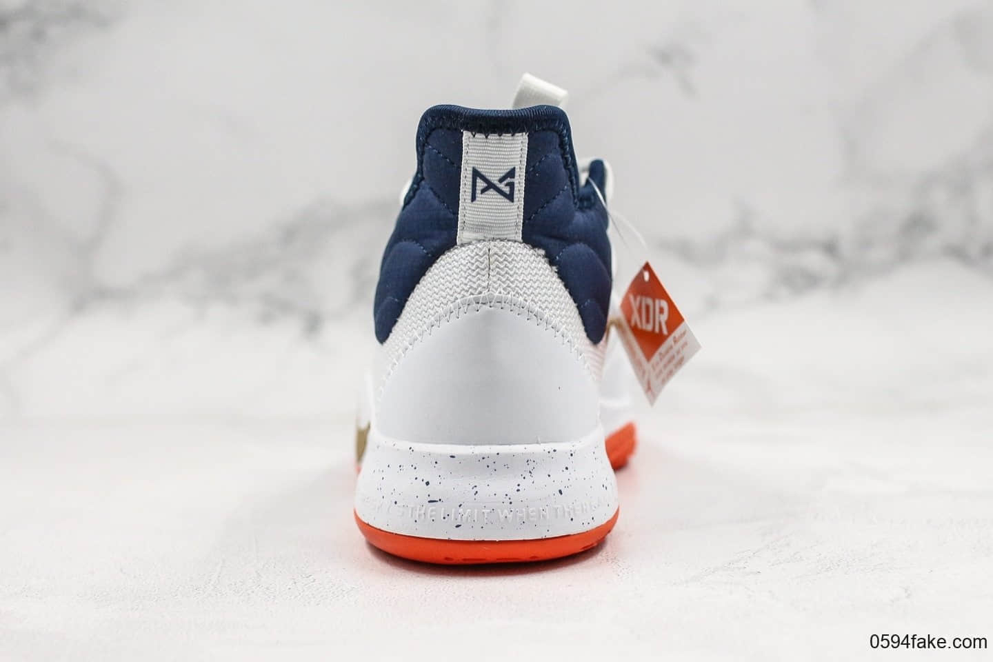 耐克Nike PG3 NASA EP纯原版本保罗乔治三代篮球鞋白蓝配色原盒原标内置ZOOM前掌气垫泡椒实战篮球鞋 货号：AO2608-109