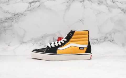 万斯Vans Sk8-Hi 138 SF经典高帮系列新款黑黄公司级版本纹身刺青图案设计原厂硫化大底潮流化板鞋