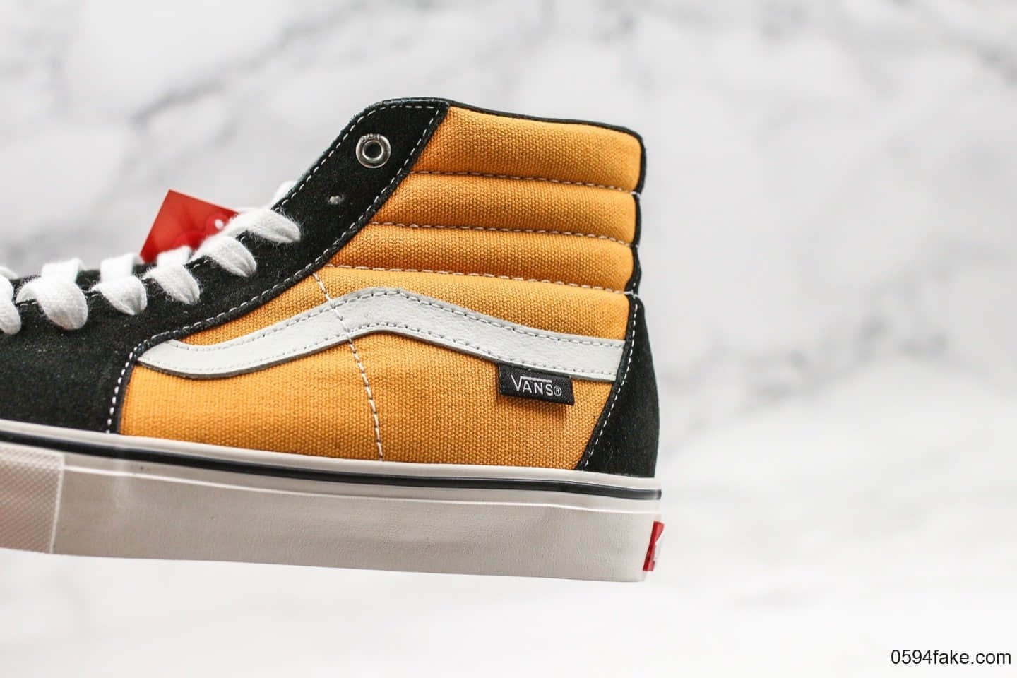 万斯Vans Sk8-Hi 138 SF经典高帮系列新款黑黄公司级版本纹身刺青图案设计原厂硫化大底潮流化板鞋