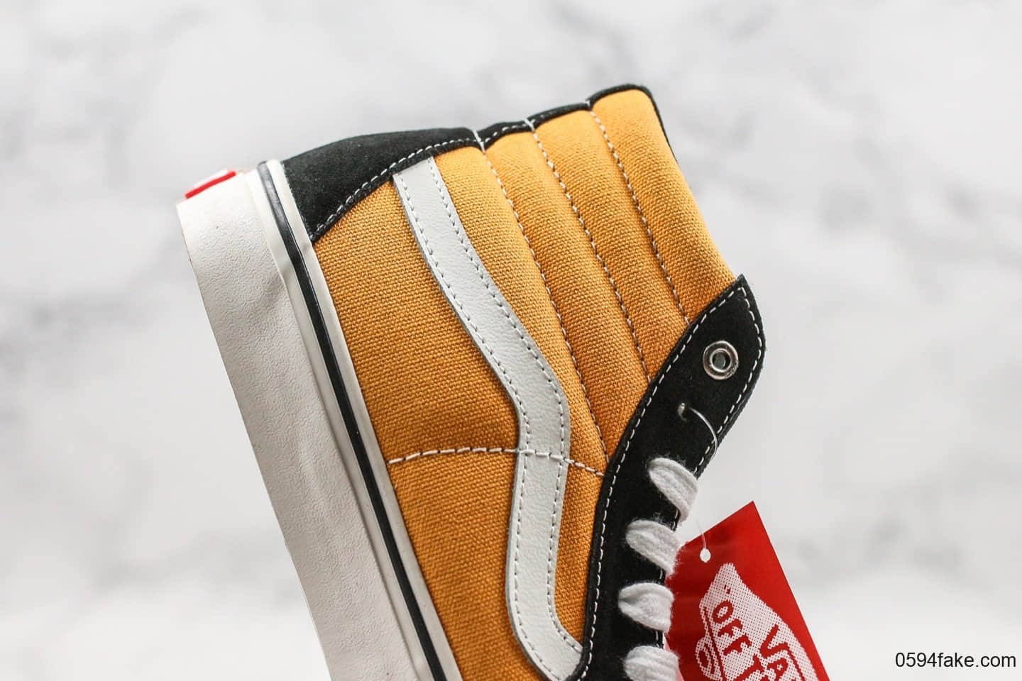 万斯Vans Sk8-Hi 138 SF经典高帮系列新款黑黄公司级版本纹身刺青图案设计原厂硫化大底潮流化板鞋