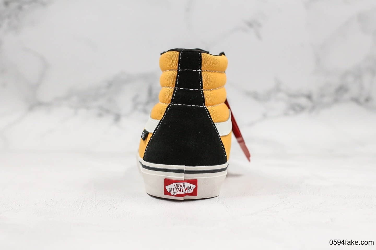 万斯Vans Sk8-Hi 138 SF经典高帮系列新款黑黄公司级版本纹身刺青图案设计原厂硫化大底潮流化板鞋