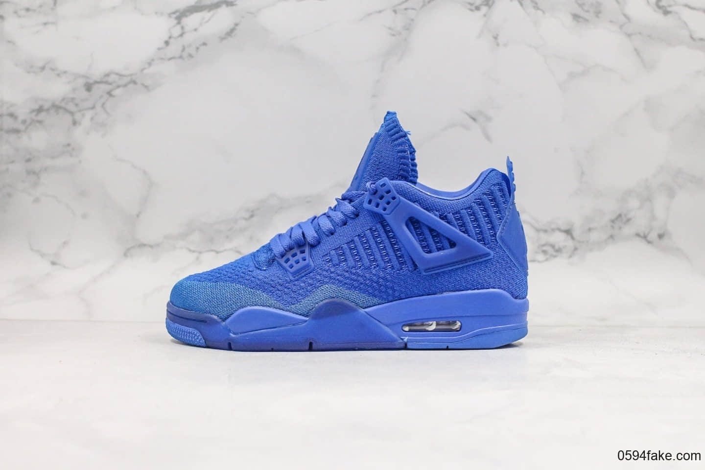 乔丹Air Jordan 4 Flyknit Hyper Royal纯原版本果冻编织蓝AJ4全Flyknit鞋面原档案数据开发区别市面通货版本 货号：AQ3559-400