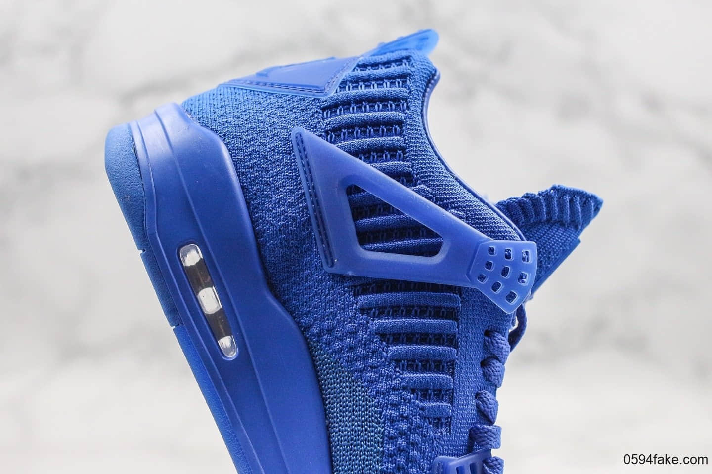 乔丹Air Jordan 4 Flyknit Hyper Royal纯原版本果冻编织蓝AJ4全Flyknit鞋面原档案数据开发区别市面通货版本 货号：AQ3559-400