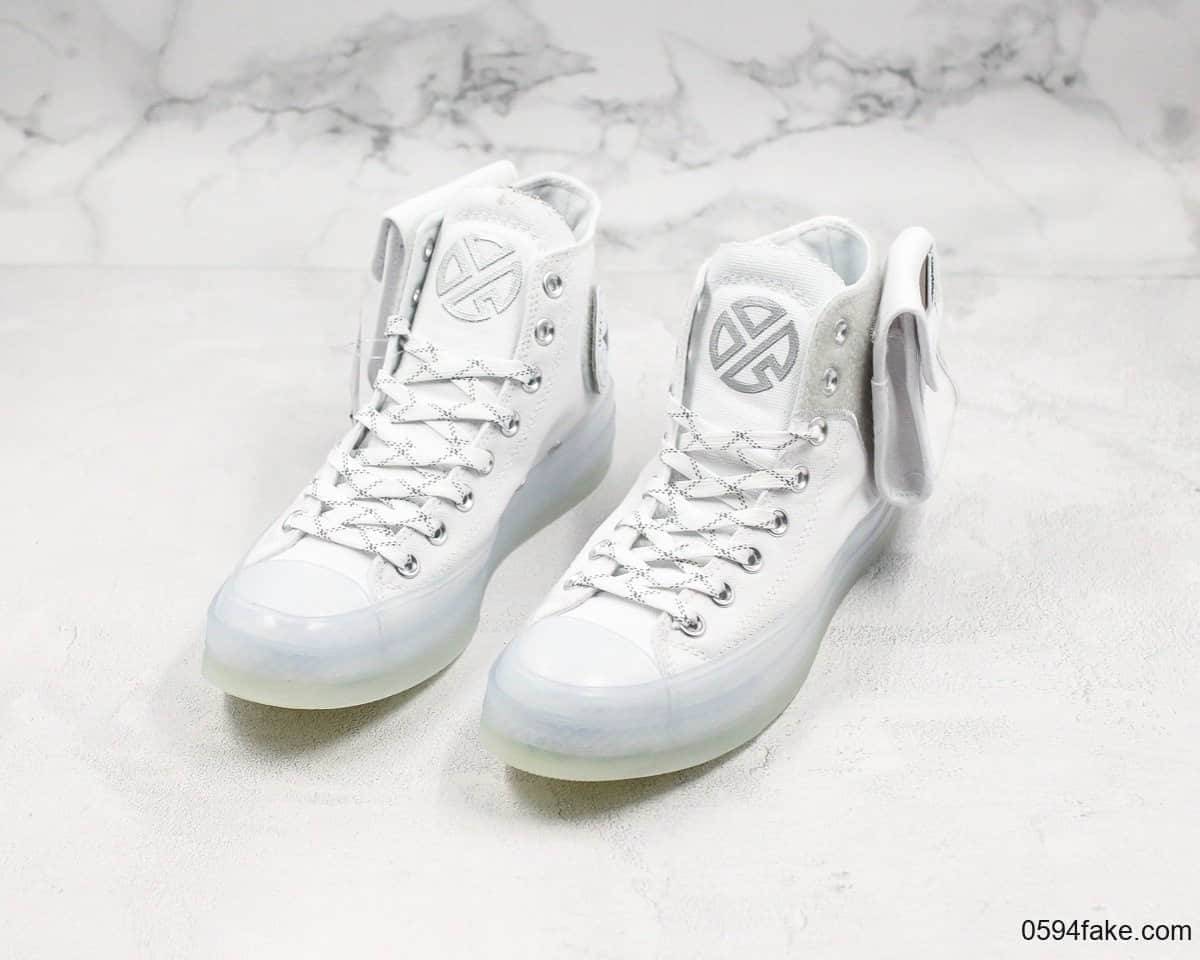 匡威Converse x Lay Zhang Chuck 70纯原版本张艺兴联名款口袋水晶底匡威帆布鞋硫化分离组合工艺区别冷沾一体通货