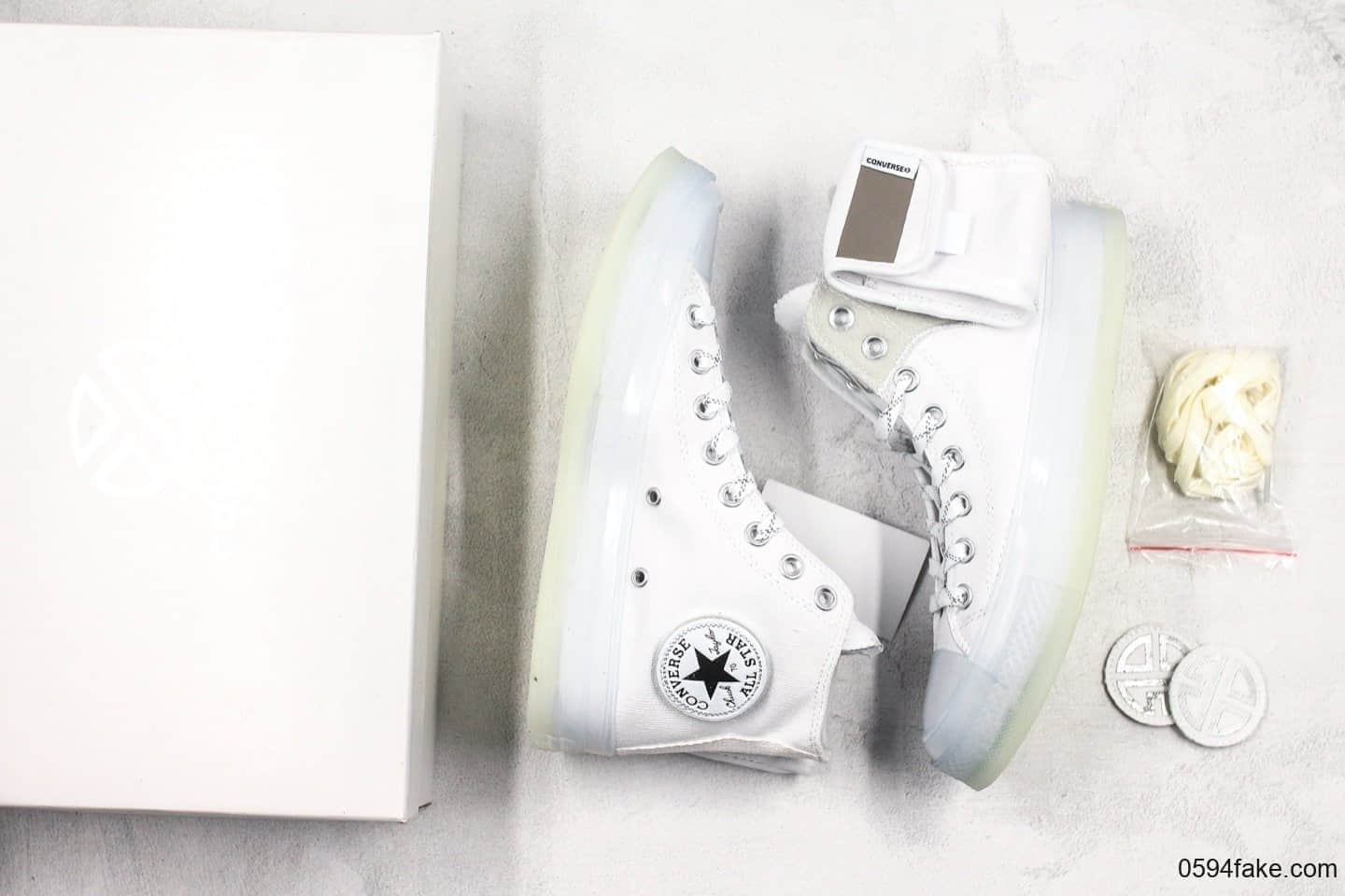 匡威Converse x Lay Zhang Chuck 70纯原版本张艺兴联名款口袋水晶底匡威帆布鞋硫化分离组合工艺区别冷沾一体通货