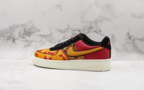 耐克Nike Air Force 1 Low CNY公司级低帮空军一号刺绣中国红原厂气垫原档案数据开发