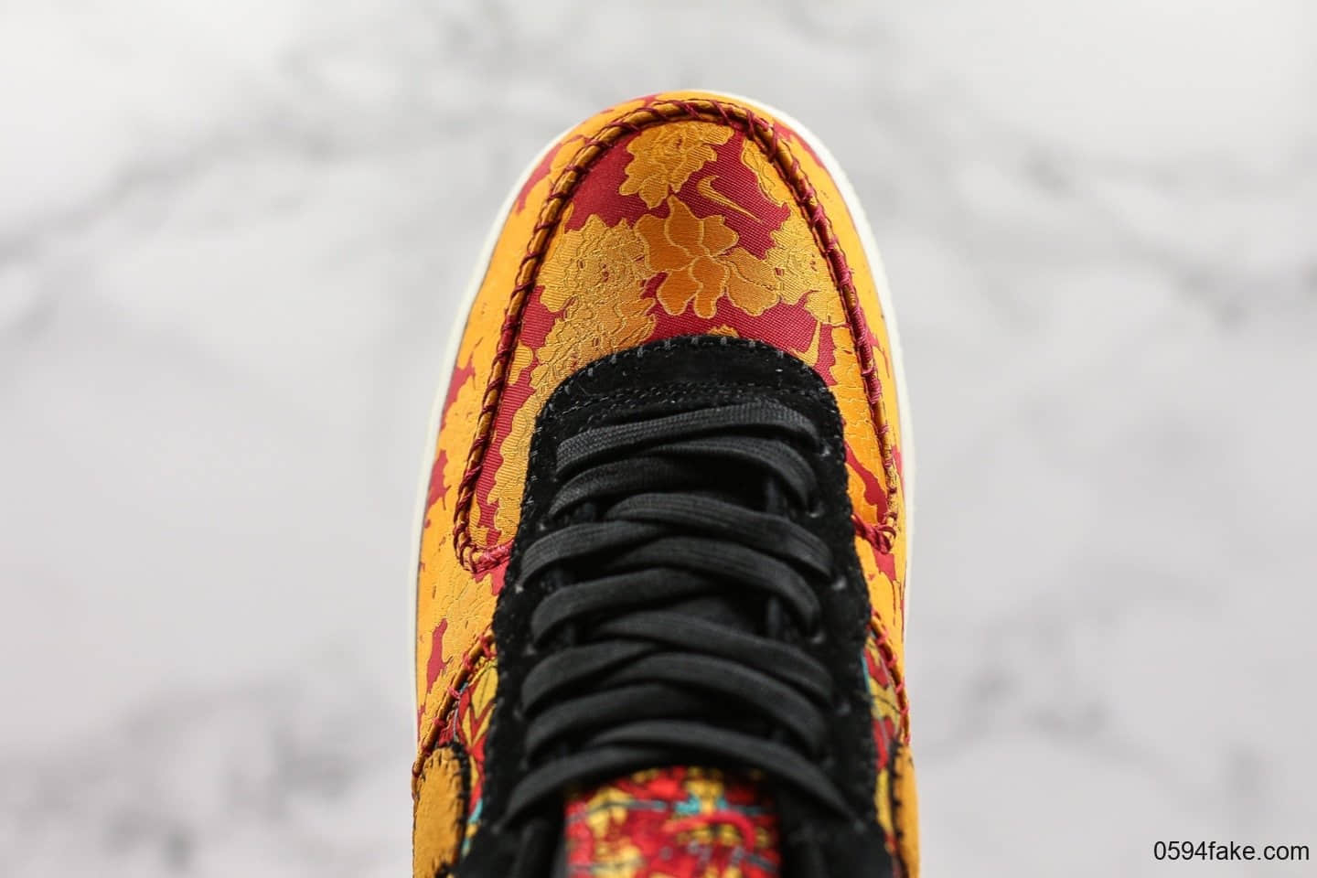 耐克Nike Air Force 1 Low CNY公司级低帮空军一号刺绣中国红原厂气垫原档案数据开发