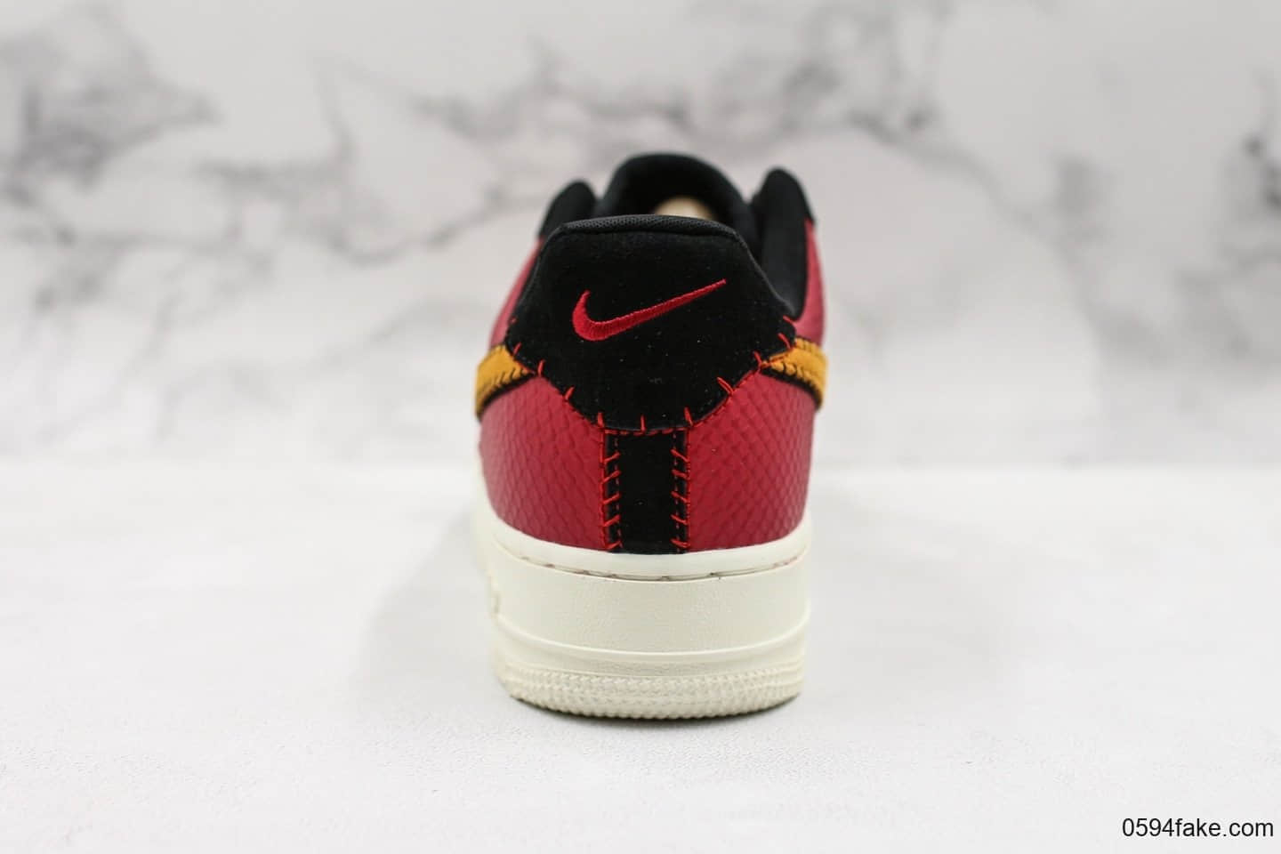 耐克Nike Air Force 1 Low CNY公司级低帮空军一号刺绣中国红原厂气垫原档案数据开发