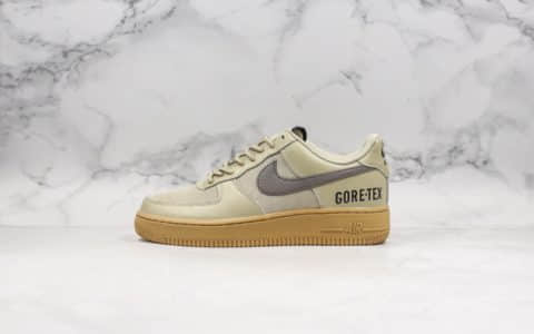 耐克Nike Air Force 1 07 LV8纯原版本低帮空军一号GORE-TEX橄榄绿内置气垫原盒配件中底钢印俱全 货号：CK2630-100