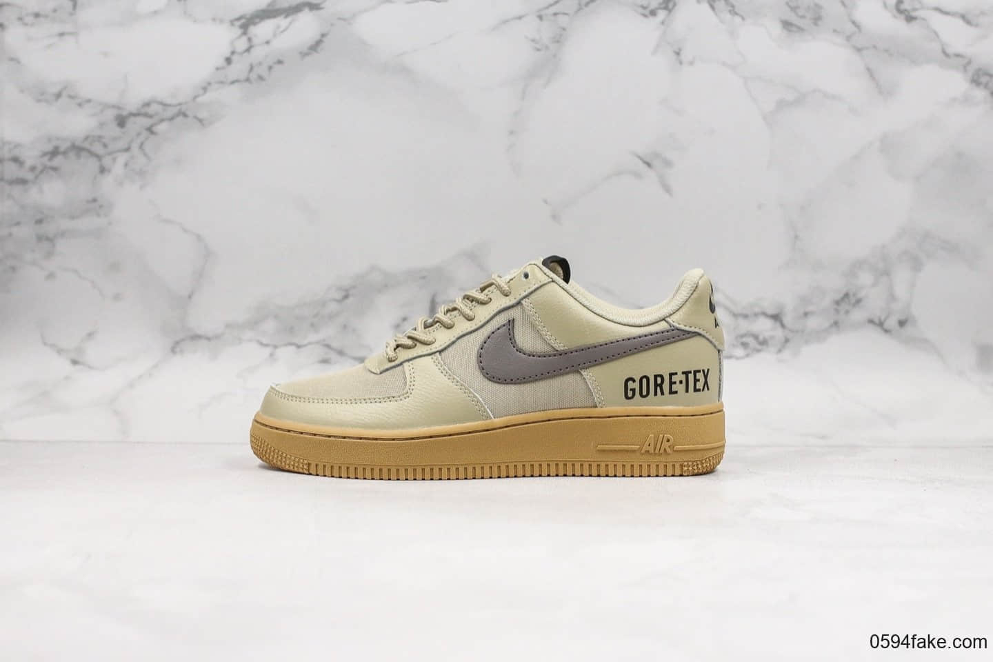 耐克Nike Air Force 1 07 LV8纯原版本低帮空军一号GORE-TEX橄榄绿内置气垫原盒配件中底钢印俱全 货号：CK2630-100