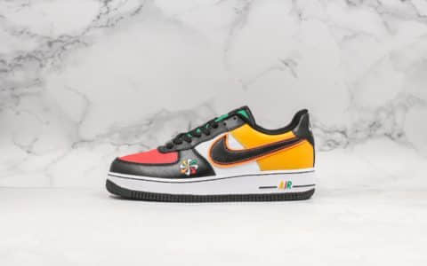 耐克Nike Air Force 1 Low Big windmill justdoti纯原版本大风车彩虹配色原厂内置气垫一比一原鞋开模低帮空军一号时尚板鞋 货号：CK9282-100