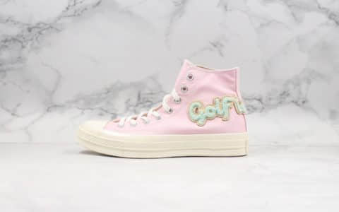 匡威Converse x Golf le Fleur Chuck 70樱花小花系列限定款公司级版本神仙配色最美小花手工刺绣工艺原厂硫化大底正确PU蓝底