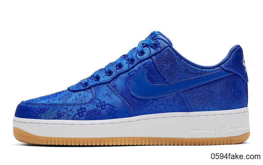 蓝丝绸 CLOT x Air Force 1 Low刮开鞋面曝光！后天发售！ 货号：CJ5290-400