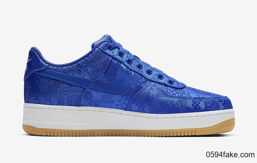 蓝丝绸 CLOT x Air Force 1 Low刮开鞋面曝光！后天发售！ 货号：CJ5290-400