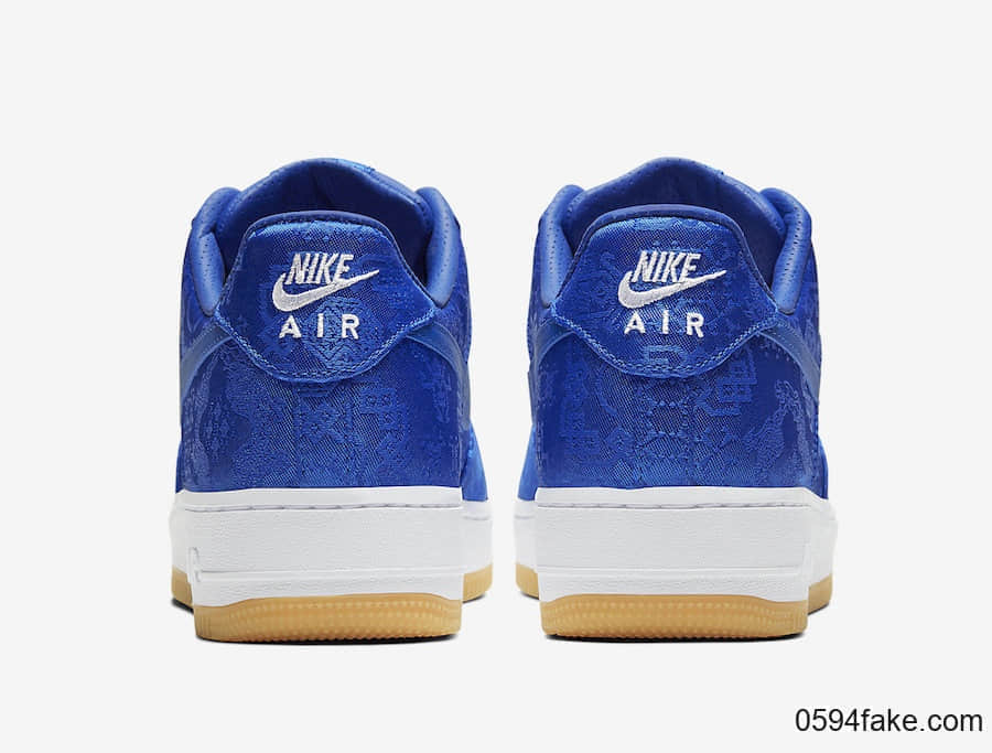 蓝丝绸 CLOT x Air Force 1 Low刮开鞋面曝光！后天发售！ 货号：CJ5290-400