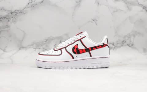 耐克NIke Air Force 1'07 LV8公司级版本低帮空军一号丹尼斯罗德曼白色大学红色原厂内置气垫原盒原标 货号：CK6686-100