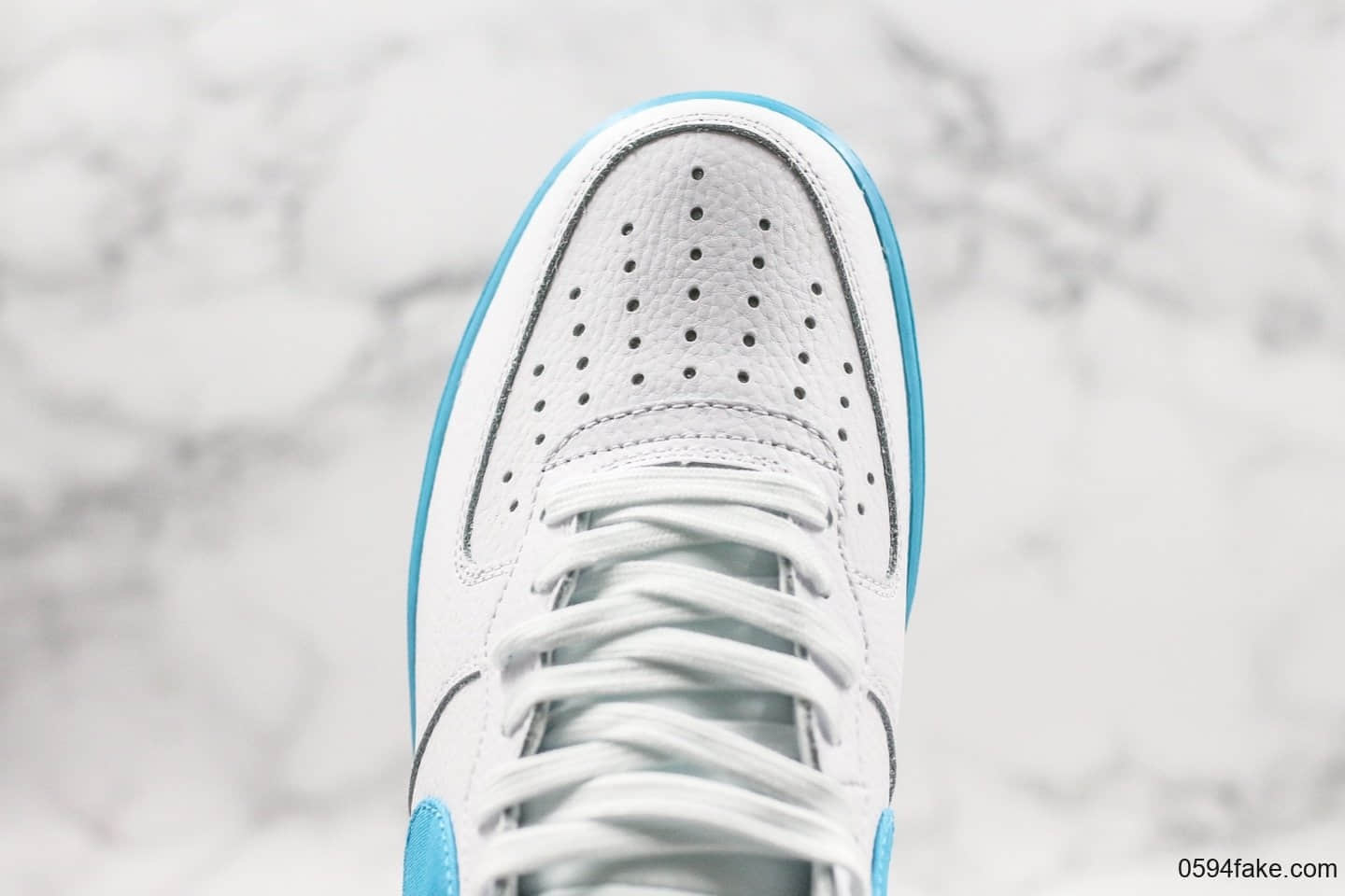 耐克Nike Air Force 1 Mid 07 LV8 解构简版AF1板鞋“彩虹渐变”公司级带半码原厂头层皮料电脑冲孔 货号：CJ0525-100