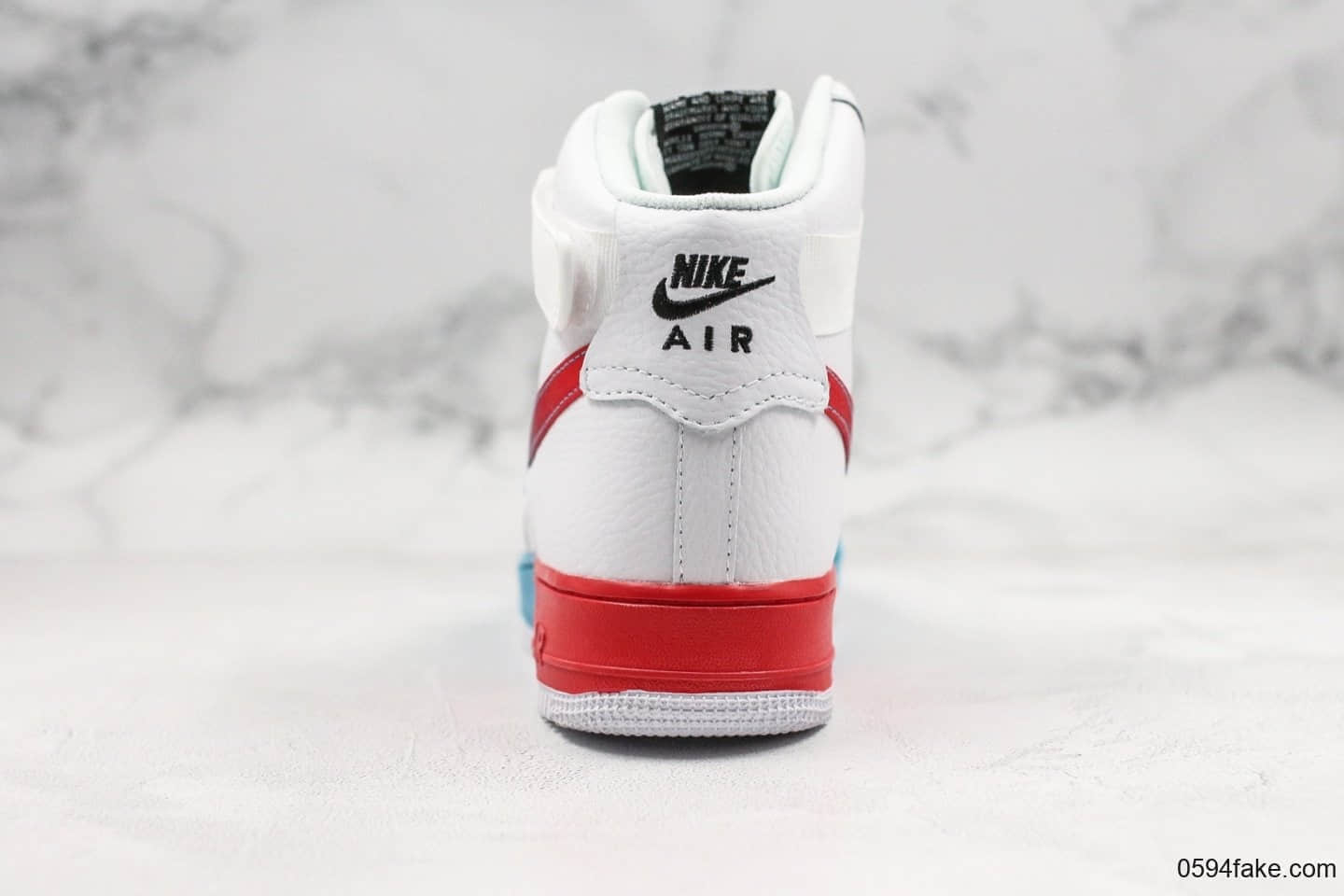 耐克Nike Air Force 1 Mid 07 LV8 解构简版AF1板鞋“彩虹渐变”公司级带半码原厂头层皮料电脑冲孔 货号：CJ0525-100
