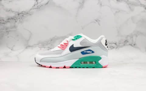 耐克Nike Air Max 90 Essential South Beach公司级版本南海岸max90新配色半掌气垫网面复古运动休闲慢跑鞋 货号：AJ1285-100