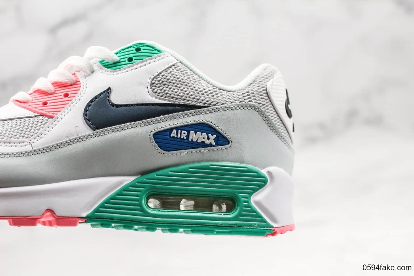 耐克Nike Air Max 90 Essential South Beach公司级版本南海岸max90新配色半掌气垫网面复古运动休闲慢跑鞋 货号：AJ1285-100