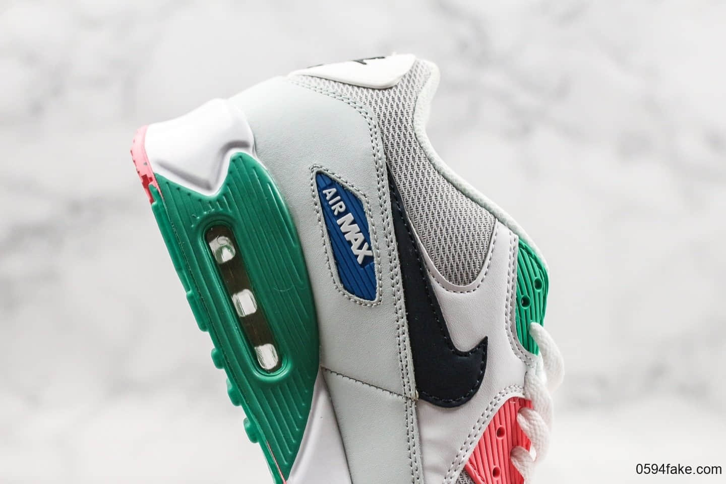 耐克Nike Air Max 90 Essential South Beach公司级版本南海岸max90新配色半掌气垫网面复古运动休闲慢跑鞋 货号：AJ1285-100