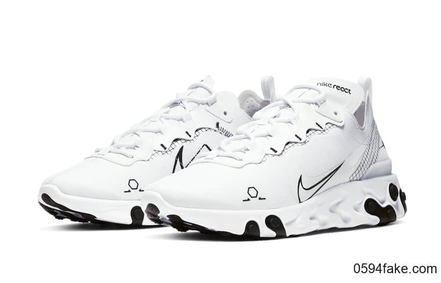 黑白线稿！全新 Nike React Element 55曝光！