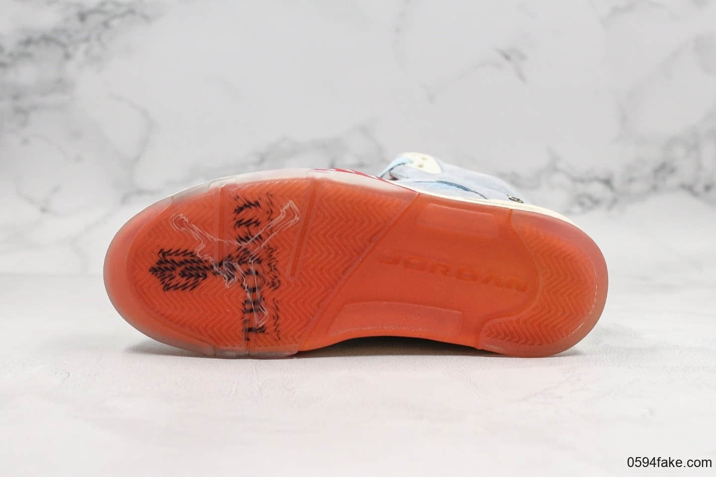 乔丹Air Jordan 5 Trophy Room x Ice Blue纯原版本联名款AJ5乔丹之子亲友家族联名鞋面采用进口牛巴革打造原档案数据开发区别市面低版本 货号：CI1899-400