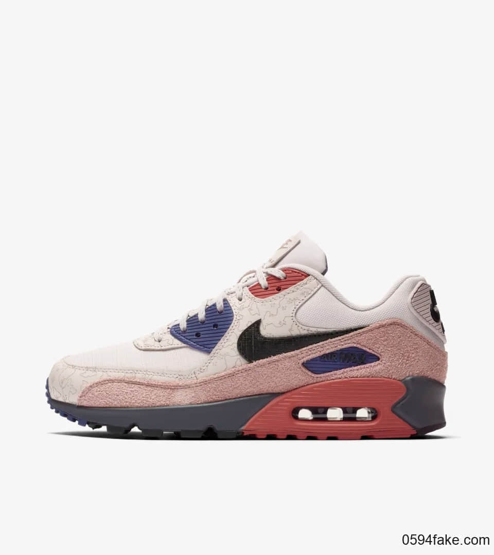 气质拼接配色！全新Nike Air Max 90本周五发售！ 货号：CI5646-001