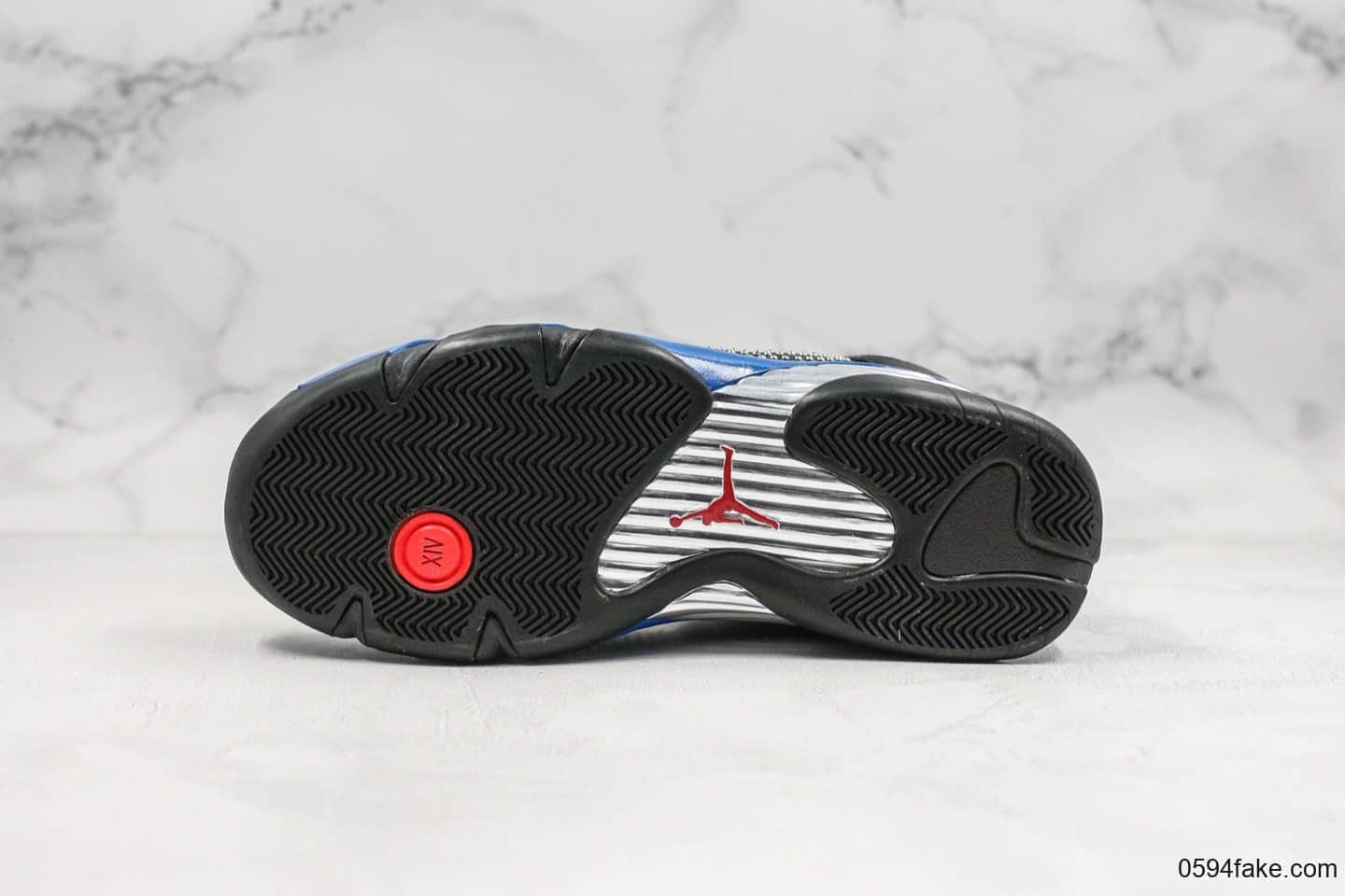 乔丹Air Jordan 14 x Supreme纯原版本联名款AJ14皇家蓝配色法拉利车标型原档案数据开发打造 货号：BV7630-004