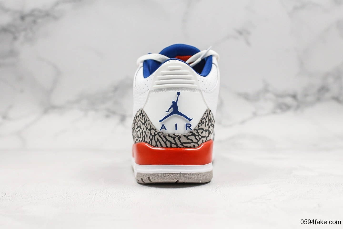 乔丹Air Jordan 3 Knicks纯原版本aj3尼克斯配色经典水泥灰爆裂纹内置透明可视气垫原档案数据开发 货号：136064-148