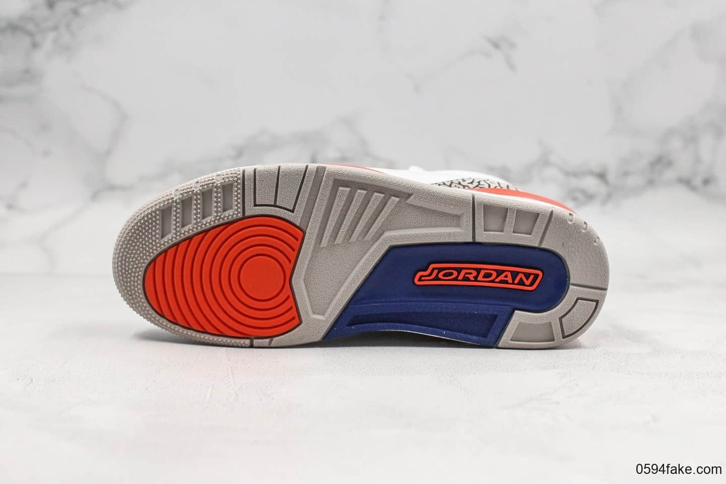 乔丹Air Jordan 3 Knicks纯原版本aj3尼克斯配色经典水泥灰爆裂纹内置透明可视气垫原档案数据开发 货号：136064-148