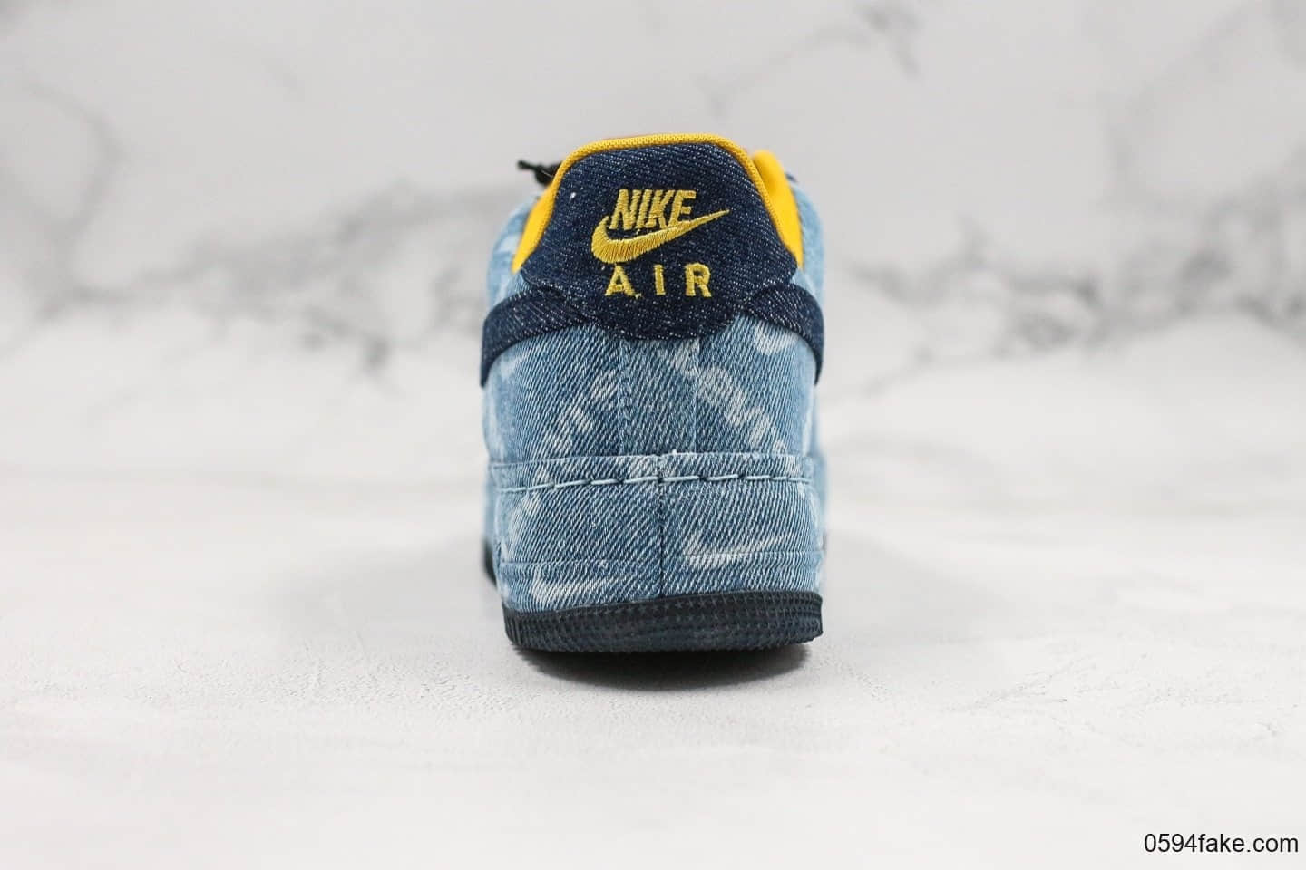 耐克Nike Air Force 1 Low x Levi's纯原版本李维斯联名款低帮空军一号原鞋开模这边工艺特殊印染水洗牛仔布鞋面 货号：CV0670-447