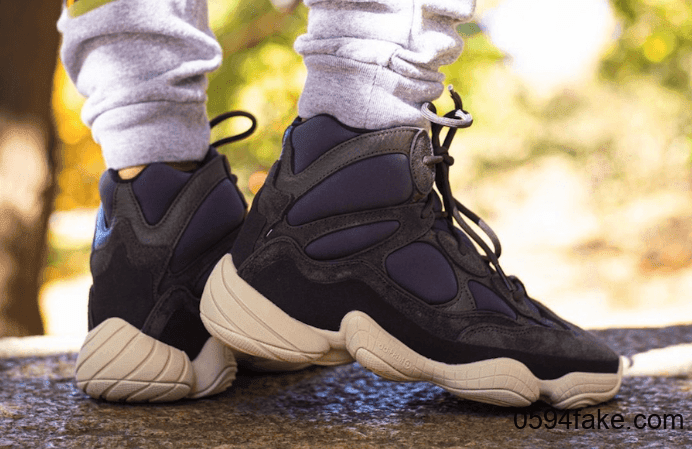 秋冬来一双吗？Yeezy 500 High“ Slate”最新上脚图曝光！ 货号：FW4968