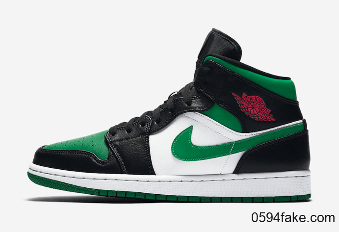 黑绿脚趾？Air Jordan 1 Mid “Pine Green”释出官图！ 货号：554724-067