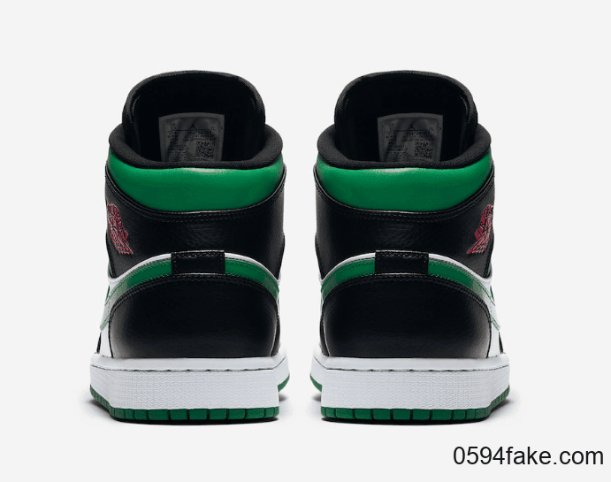 黑绿脚趾？Air Jordan 1 Mid “Pine Green”释出官图！ 货号：554724-067