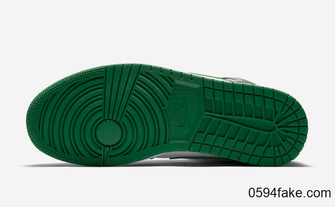 黑绿脚趾？Air Jordan 1 Mid “Pine Green”释出官图！ 货号：554724-067