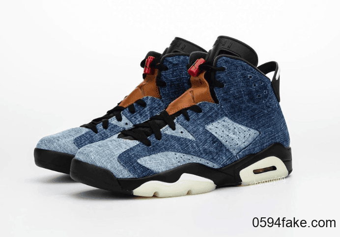 水洗丹宁鞋面！这双Air Jordan 6“ Washed Denim”有点好看！ 货号：CT5350-401