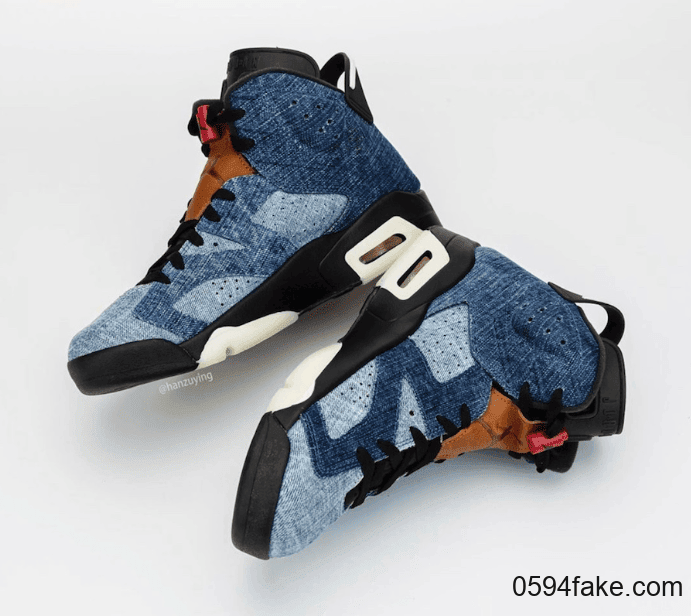 水洗丹宁鞋面！这双Air Jordan 6“ Washed Denim”有点好看！ 货号：CT5350-401