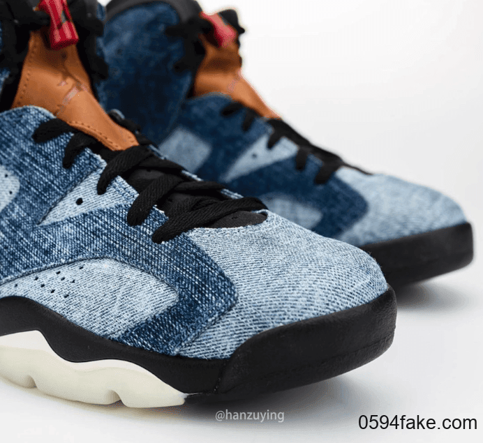 水洗丹宁鞋面！这双Air Jordan 6“ Washed Denim”有点好看！ 货号：CT5350-401