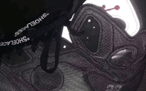 有点酷！OFF-WHITE x Air Jordan 5实物图曝光！