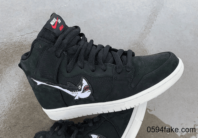 “大白鲨”图案的Swoosh logo！这双OSKi x Nike SB Dunk High你打几分？