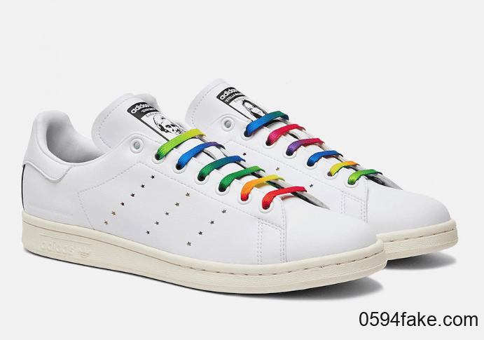 元气彩虹鞋带！Stella McCartney x adidas Stan Smith下月发售！