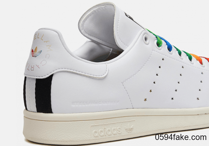 元气彩虹鞋带！Stella McCartney x adidas Stan Smith下月发售！