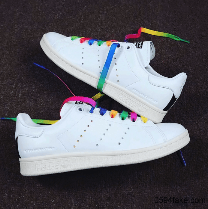 元气彩虹鞋带！Stella McCartney x adidas Stan Smith下月发售！