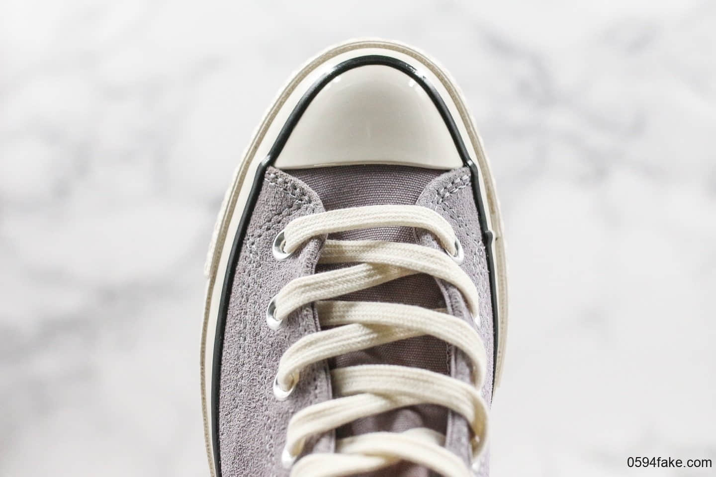 匡威Converse Chunk Taylor All Star公司级版本麂皮绒毛高帮香芋紫原盒原标原档案数据开发