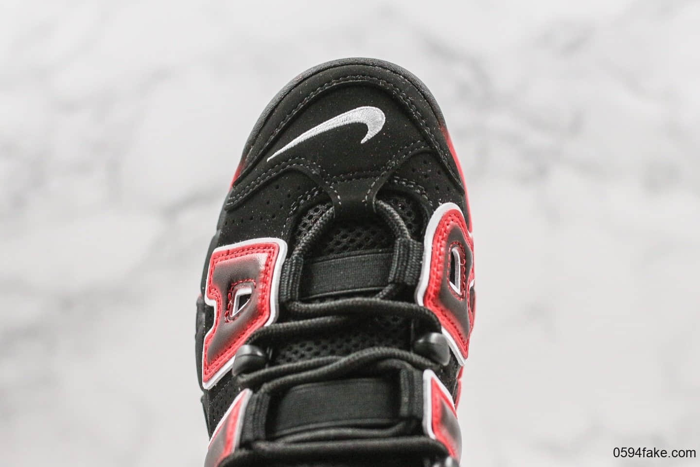 耐克Nike Air More Uptempo 96 OG纯原版本大皮蓬系列黑红内置全掌可视气垫原盒原标 货号：CJ6129-001