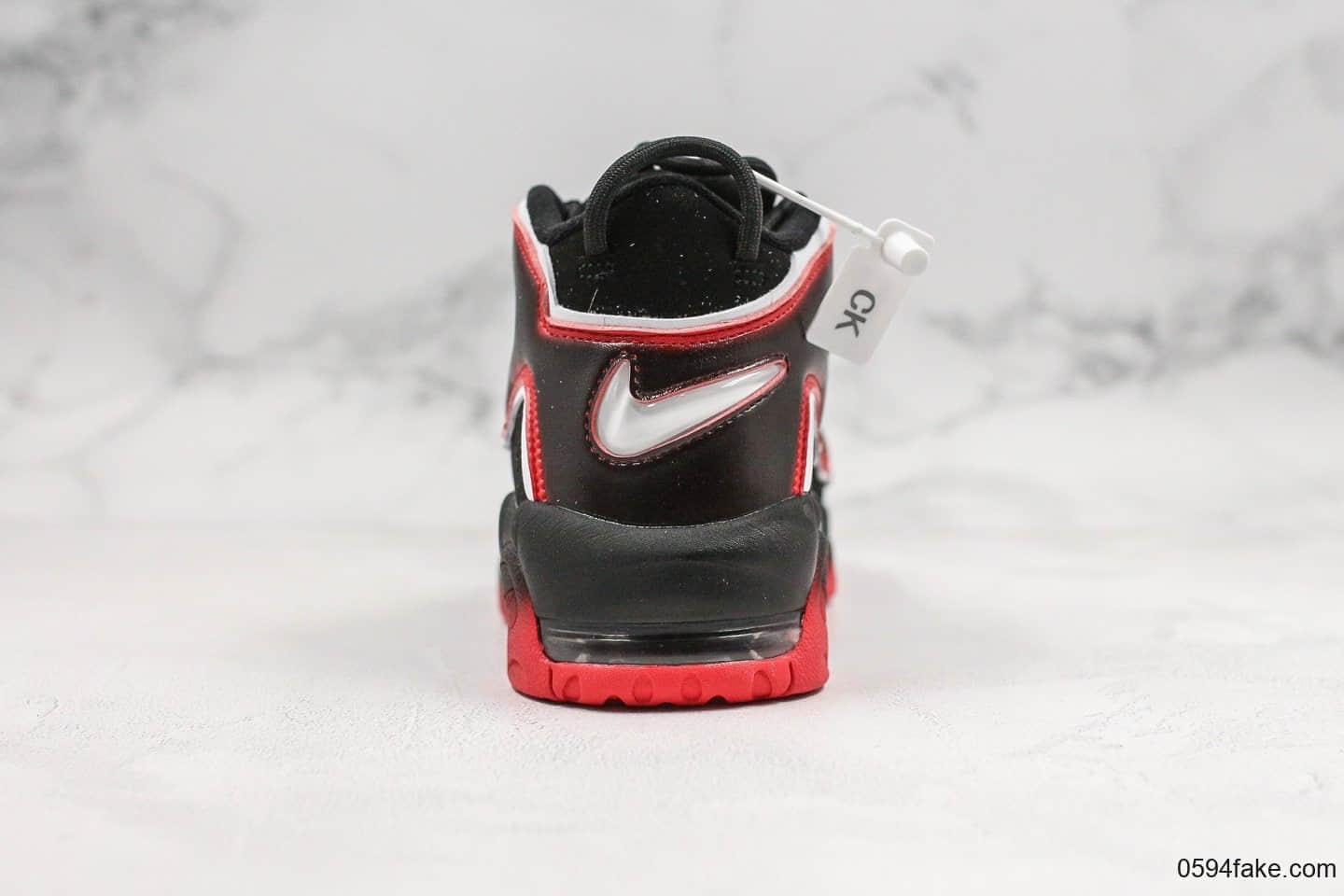 耐克Nike Air More Uptempo 96 OG纯原版本大皮蓬系列黑红内置全掌可视气垫原盒原标 货号：CJ6129-001